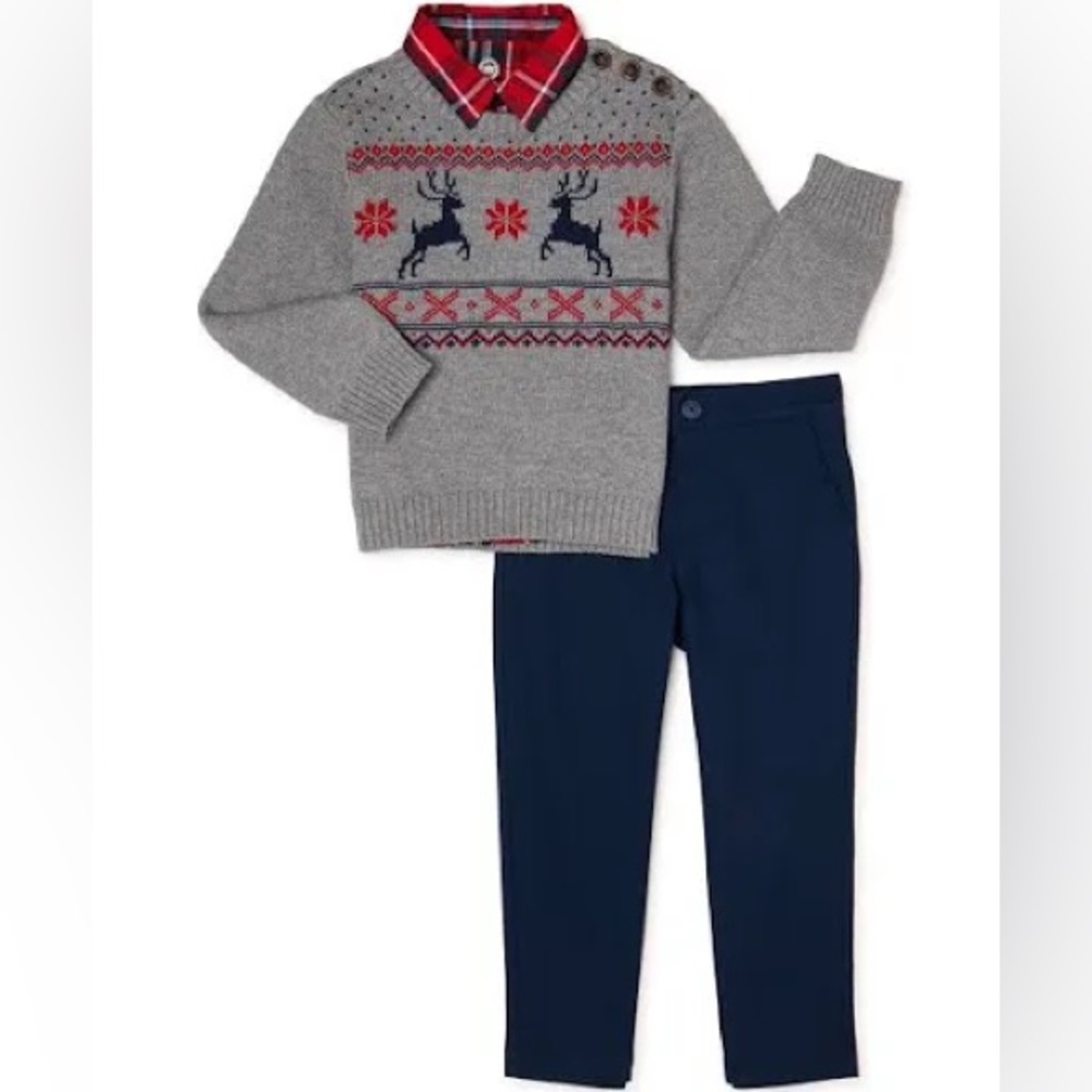 Boys 12 month Christmas outfit with sweater